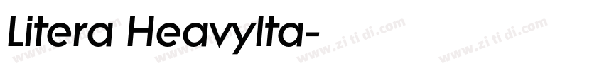 Litera HeavyIta字体转换